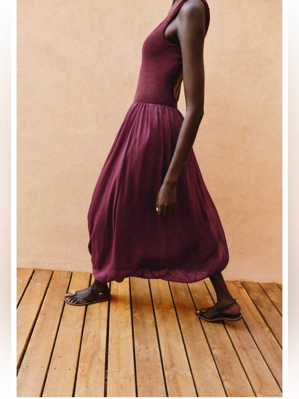 Zara PUFFED MIDI SKIRT